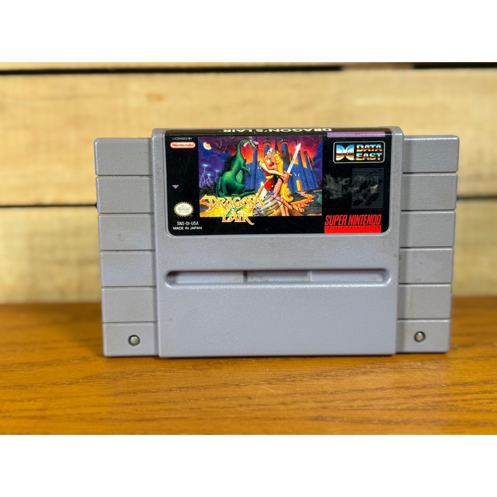 Dragon's Lair SNES Super Nintendo 1993 Data East SNS-DI-USA Tested Working